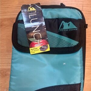 Arctic Zone Teal & Black Insulated Lunch Bag – Hard Liner & Adjustable Divider